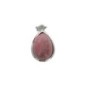 Pendentif goutte en pierre naturelle ou synthétique, H 2,5 cm