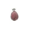 Pendentif en forme de goutte avec pierre, H. 2.5 cm. Differentes pierres.