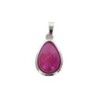 Pendentif en forme de goutte avec pierre, H. 2.5 cm. Differentes pierres.