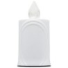 Lumignon blanc a piles H. 10 cm, plusieurs saints..