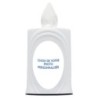 Lumignon blanc a piles H. 10 cm, plusieurs saints..