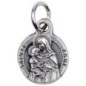 Médaille moulée en métal couleur argentée Ø 1.2 cm. Plusieurs Saints.