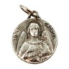 Médaille moulée ou frappée en métal couleur argentée Ø 1.5 cm. Plusieurs saints..