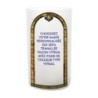 Photophore led en verre avec image des saints- diam- 7 cm- H- 12 cm -fourni sans piles 3 x AAA---