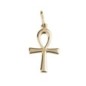 Croix de vie en plaqué or (clé égyptienne) – H. 2 cm. Livrée en boîte..