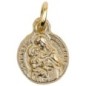 Médaille moulée en métal couleur dorée Ø 1.2 cm, Plusieurs Saints.