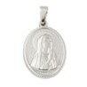 Médaille en acier inoxydable de couleur argenté, H. 2.1 cm. Existe avec différents Saints.