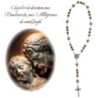 Chapelet de dévotion aux 7 Douleurs et 7 Allégresses de saint Joseph, livré en sachet avec notice explicative