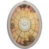 Icône ovale en bois, image dorée collée, H. 15 cm, ép. 1 cm, différents modèles