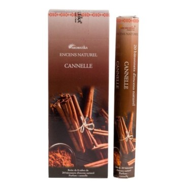 Bo-îte de 6 tubes Aromatika de 20 batônnets d'encens roulés à la main "Massala"  100% naturel (20 grammes)