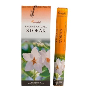 Bo-îte de 6 tubes Aromatika de 20 batônnets d'encens roulés à la main "Massala"  100% naturel (20 grammes)
