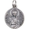 Medaille moulee ou frappee en metal couleur argentee Ø 1.8 cm. Plusieurs saints.