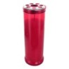 Bougie rouge d'extérieur, H.190mm Ø 64 - durée environ 4 jours et 8heures.
