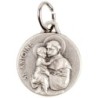 Médaille moulée ou frappée en métal couleur argentée Ø 1.5 cm. Plusieurs saints..