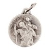 Médaille moulée ou frappée en métal couleur argentée Ø 1.5 cm. Plusieurs saints..