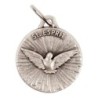 Médaille moulée ou frappée en métal couleur argentée Ø 1.5 cm. Plusieurs saints..