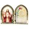 Diptyque en plastique couleurs assorties a poser H.6.5x10 cm avec image, plusieurs saints