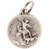 Médaille moulée ou frappée en métal couleur argentée Ø 1.5 cm. Plusieurs saints..