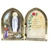 Diptyque en plastique couleurs assorties a poser H.6.5x10 cm avec image, plusieurs saints