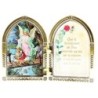 Diptyque en plastique couleurs assorties a poser H.6.5x10 cm avec image, plusieurs saints