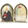 Diptyque en plastique couleurs assorties a poser H.6.5x10 cm avec image, plusieurs saints