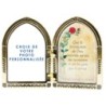 Diptyque en plastique couleurs assorties a poser H.6.5x10 cm avec image, plusieurs saints