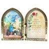 Diptyque en plastique couleurs assorties a poser H.6.5x10 cm avec image, plusieurs saints