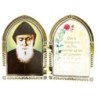 Diptyque en plastique couleurs assorties a poser H.6.5x10 cm avec image, plusieurs saints