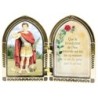 Diptyque en plastique couleurs assorties a poser H.6.5x10 cm avec image, plusieurs saints