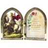 Diptyque en plastique couleurs assorties a poser H.6.5x10 cm avec image, plusieurs saints