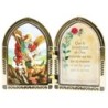 Diptyque en plastique couleurs assorties a poser H.6.5x10 cm avec image, plusieurs saints