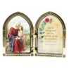 Diptyque en plastique couleurs assorties a poser H.6.5x10 cm avec image, plusieurs saints