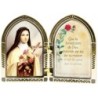 Diptyque en plastique couleurs assorties a poser H.6.5x10 cm avec image, plusieurs saints
