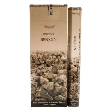 Bo-îte de 6 tubes Aromatika de 20 batônnets d'encens roulés à la main "Massala"  100% naturel (20 grammes)