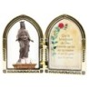 Diptyque en plastique couleurs assorties a poser H.6.5x10 cm avec image, plusieurs saints