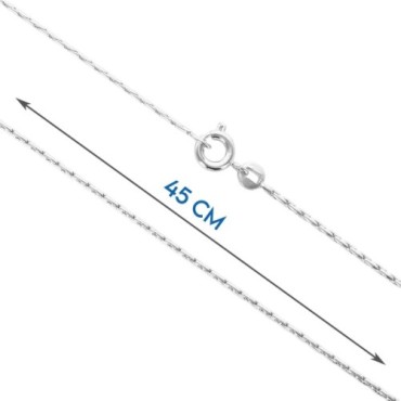 Chaine argent 925 °/°° paloma, fermoir rond a ressort..