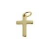 Croix de cou bâton petit modèle, dorée supérieur H. 1,2 cm..