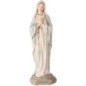 Statue de Notre-Dame de Lourdes en polystone polychrome, peinte à la main, hauteur 20 cm.