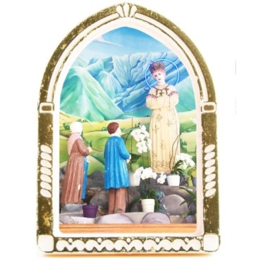 Chevalet en plastique couleurs assorties à poser H.6.5 cm avec image, plusieurs saints
