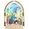 Chevalet en plastique couleurs assorties à poser H.6.5 cm avec image, plusieurs saints