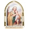Chevalet en plastique couleurs assorties à poser H.6.5 cm avec image, plusieurs saints