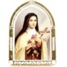 Chevalet en plastique couleurs assorties à poser H.6.5 cm avec image, plusieurs saints