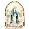 Chevalet en plastique couleurs assorties à poser H.6.5 cm avec image, plusieurs saints