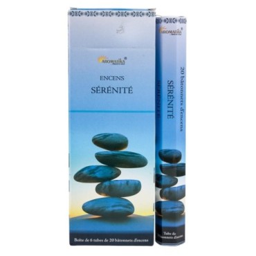 Bo-îte de 6 tubes Aromatika de 20 batônnets d'encens roulés à la main "Massala"  100% naturel (20 grammes)