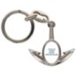 Porte-cles en metal en forme d ancre H. 4 cm avec une resine. Differents Saints