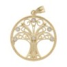 Médaille en plaqué or Ø 2 cm de l'arbre de vie. Livrée en boite..
