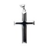 Croix de cou bâton large en argent 925 °/°° H. 3,5 cm (4,95 g). Livrée en boite.