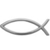 Plaque poisson Ictus autocollante H. 4,5 x 13 cm. Differentes couleurs..