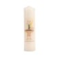 Bougie ivoire pour le sacrement du bapteme  Ø 5 cm H. 20 cm..