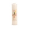 Bougie ivoire pour le sacrement du bapteme  Ø 5 cm H. 20 cm..